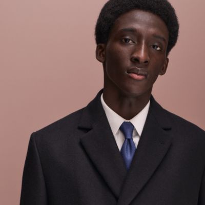 2点薄シミ　HERMES エルメス　水色　ネクタイ ブルー - メンズ, ネクタイ・スカーフ・マフラー, ネクタイ